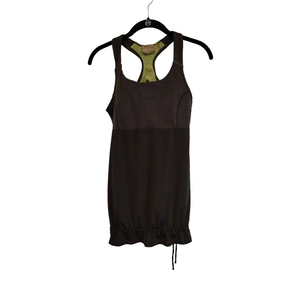 Athleta‎ Brown and Green racer back long tank top